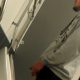 dude with uncut penis caught peeing urinal