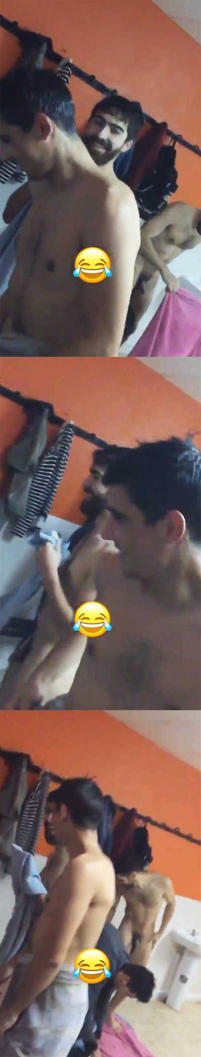 spanish footballers caught naked while recording video in locker room