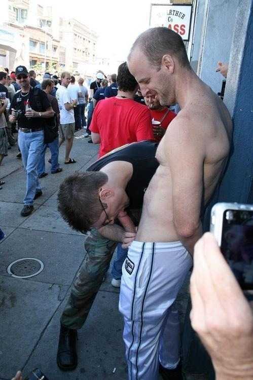 gay blowjob in public