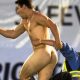 naked streaker on football pitch