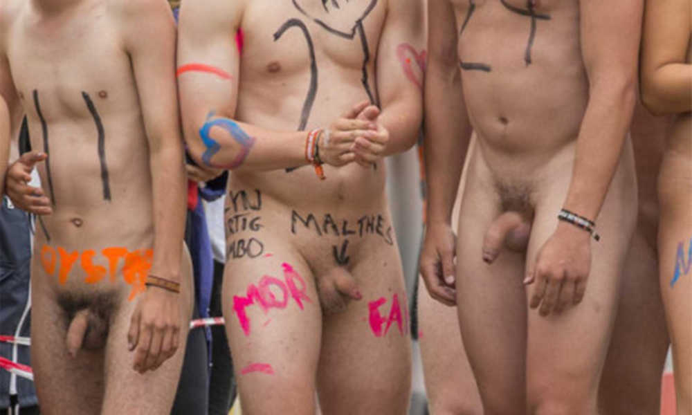 uncut straight guys naked in public roskilde festival