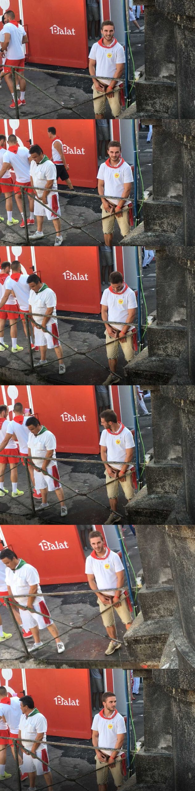 guys peeing in the street caught by hidden camera