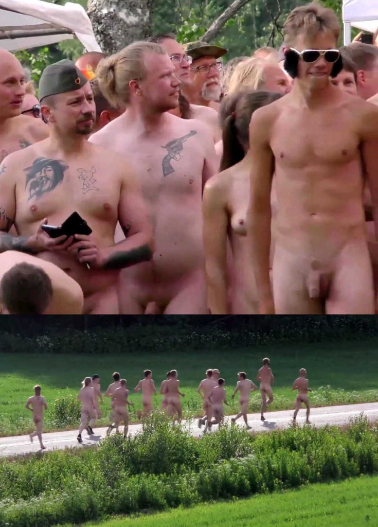 naked men running in finland