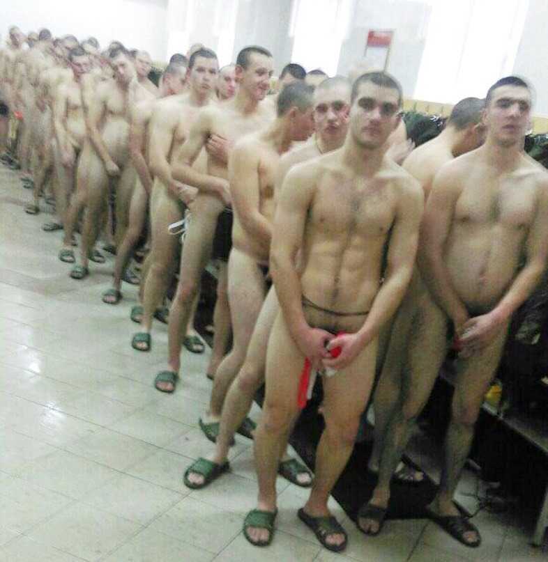army guys naked all together for medical examination