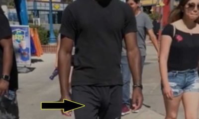 black guy caught freeballing in public