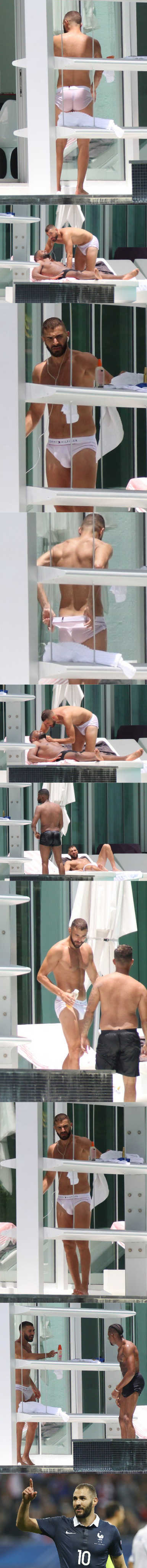 footballer Karim Benzema caught in undies