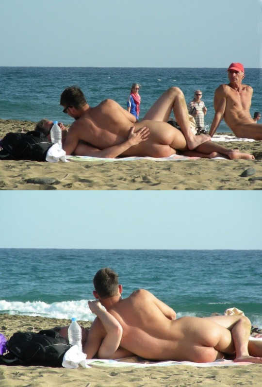 spycam from nudist man at the beach
