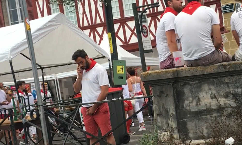 straight guy caught peeing by hidden cam at bayonne feria
