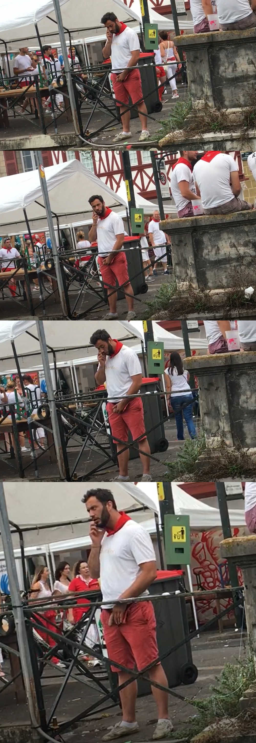 straight guy peeing in public bayonne feria
