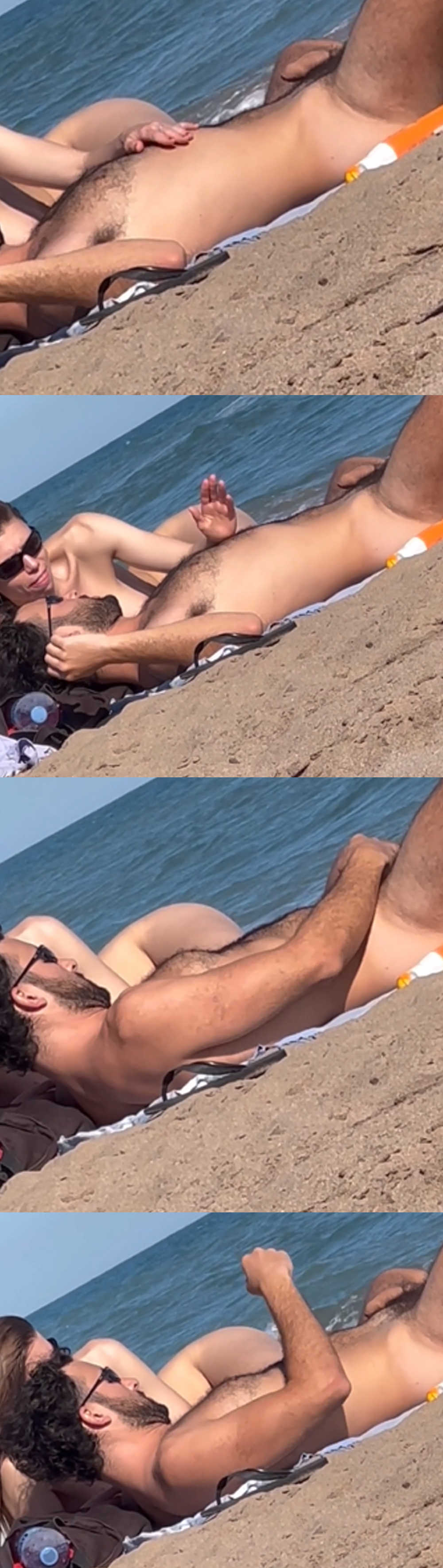 straight nudist man caught by spy camera at the beach