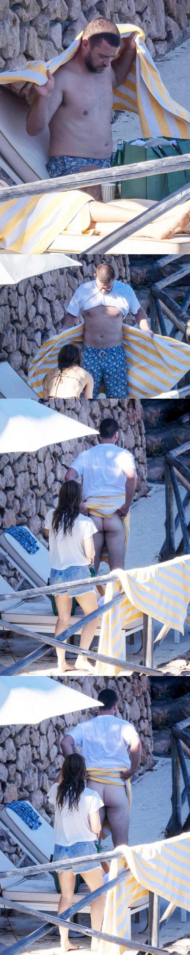 Justin Timberlake caught stripping naked