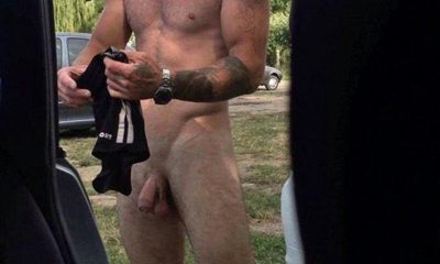 guy catching his straight friend undressing in public