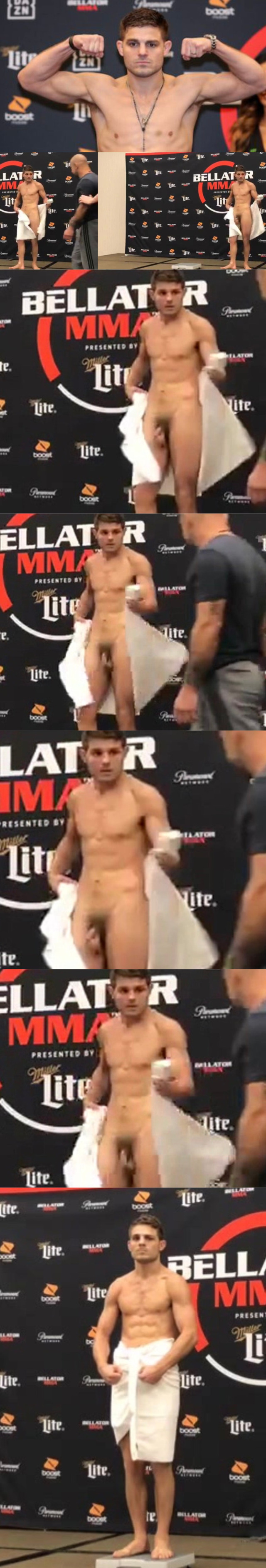wrestler Dominic Mazzotta full frontal naked during weigh in