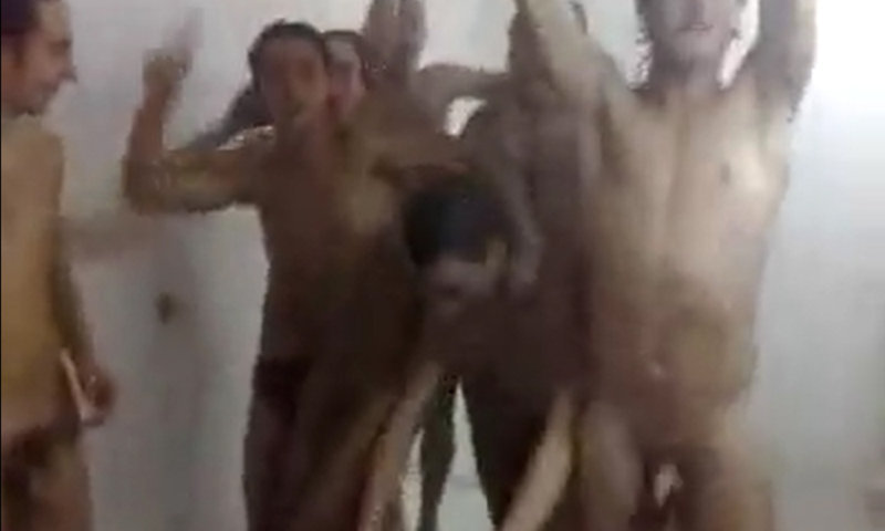 italian football team naked in shower