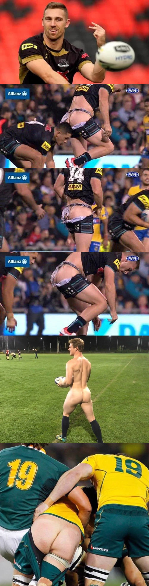 rugby players pantsed on the pitch accidentally reveals their butts