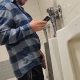 man with thick big dick caught peeing at urinals