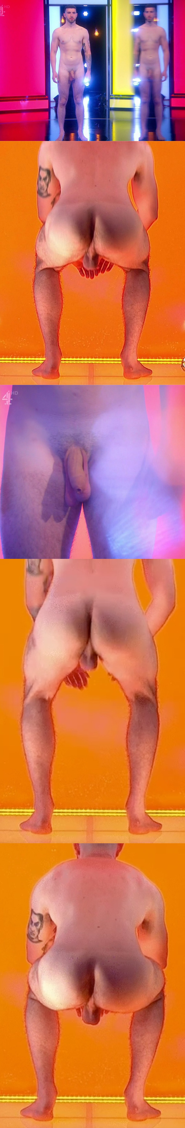 Straight guy Tony full frontal naked showing even his ass hole at Naked Attraction