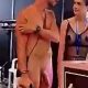 man with enormous dick naked in public at a convention