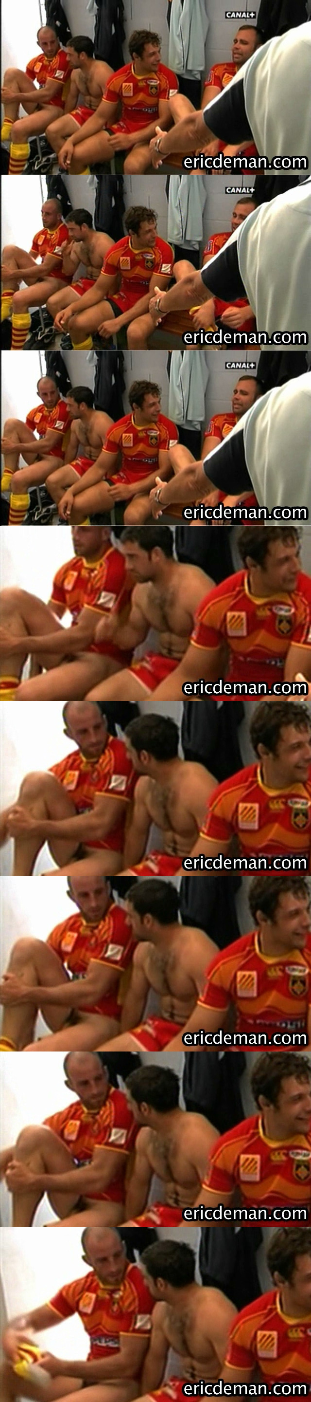 French rugby player Oliver Olibeau accidentally caught naked in locker room