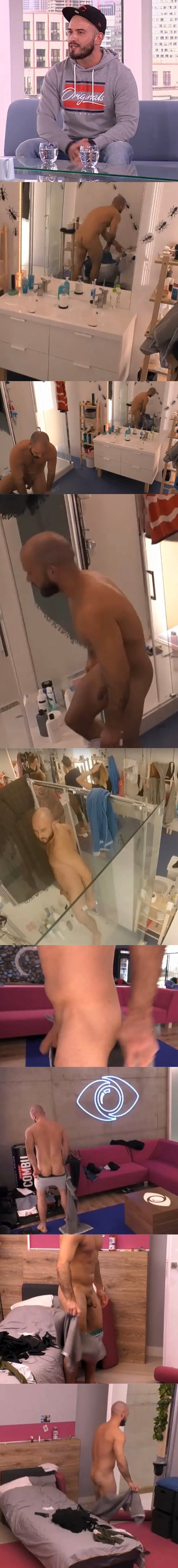 Majiec full frontal naked in Big Brother Poland