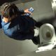 black dude caught peeing in public toilet by spy camera