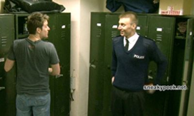 spying in the police station locker room