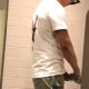 hot latin dude captured on video secretly while peeing at urinals