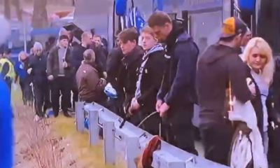 Danish guys captured on video while peeing in public