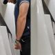 athletic guy caught peeing at urinals by spy camera
