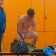 Spying Italian guys naked in the gym locker room