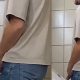 Great dick caught peeing at urinals
