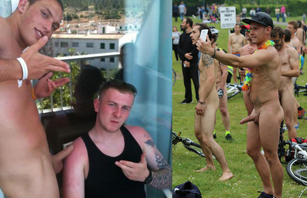 Dudes caught naked in public places If you think about a man naked in a pub...