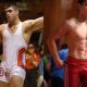 athletes sportsmen spandex bulges