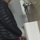 big cock man caught peeing urinals spycam