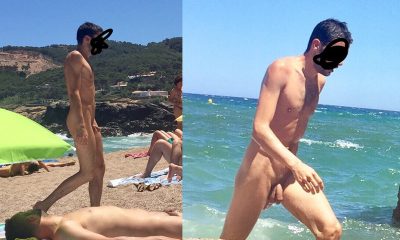 nude beach guy with uncut dick