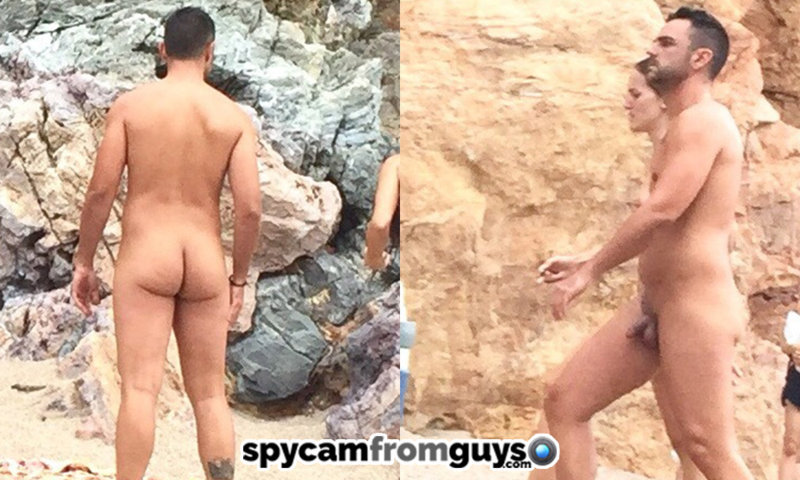 straight nudist guy caught over the beach