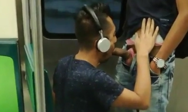 gay blowjob public