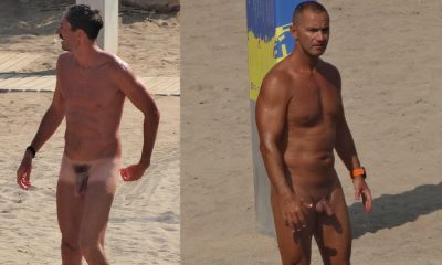 nudist guys caught by spacam in barcelona