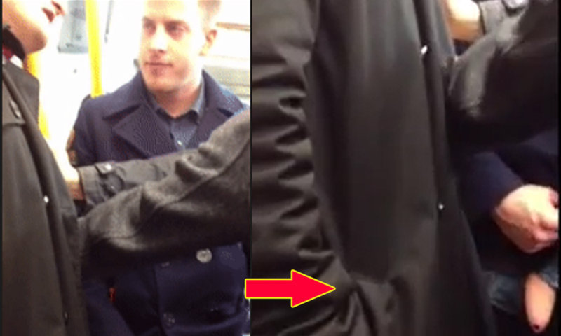 guy flashing cock in subway