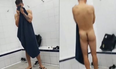 guy flashing ass in lockerroom
