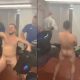 guy shaking cock in locker room
