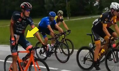 cyclists caught peeing