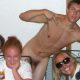 straight guy partying naked with girls