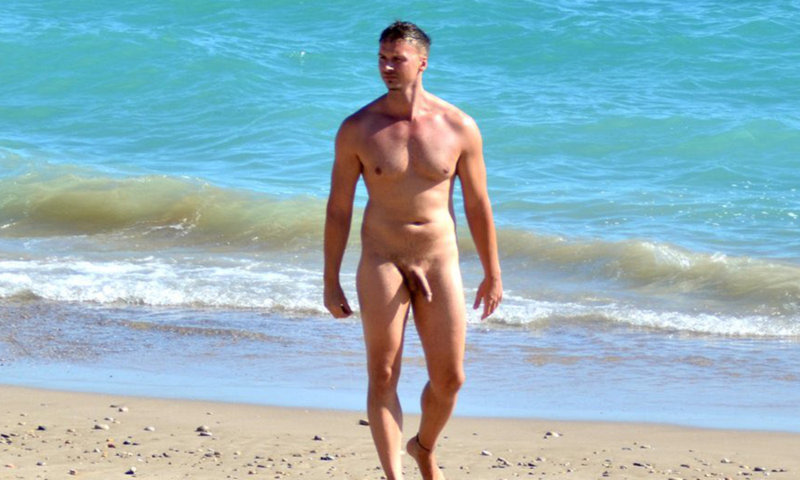 nudist hung guy caught by hidden camera at the beach