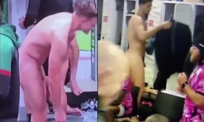 rugby player accidentally caught naked on tv