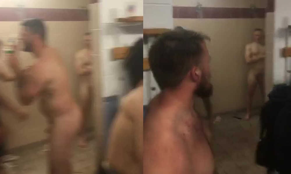 capturing naked rugby players in locker room and shower