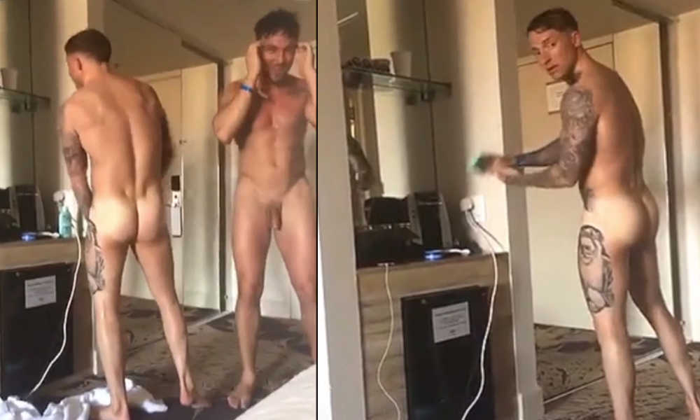 straight lads naked on holiday in hotel room