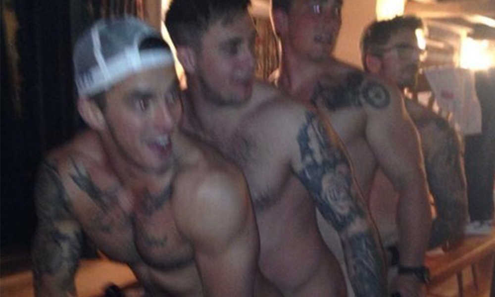 army lads naked during party