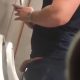 guy with huge dick peeing urinal