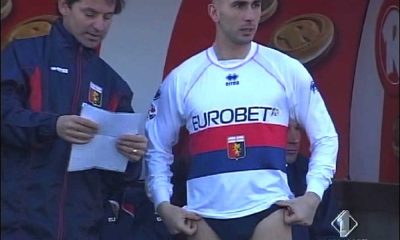 Footballer Marco Di Vaio in underwear